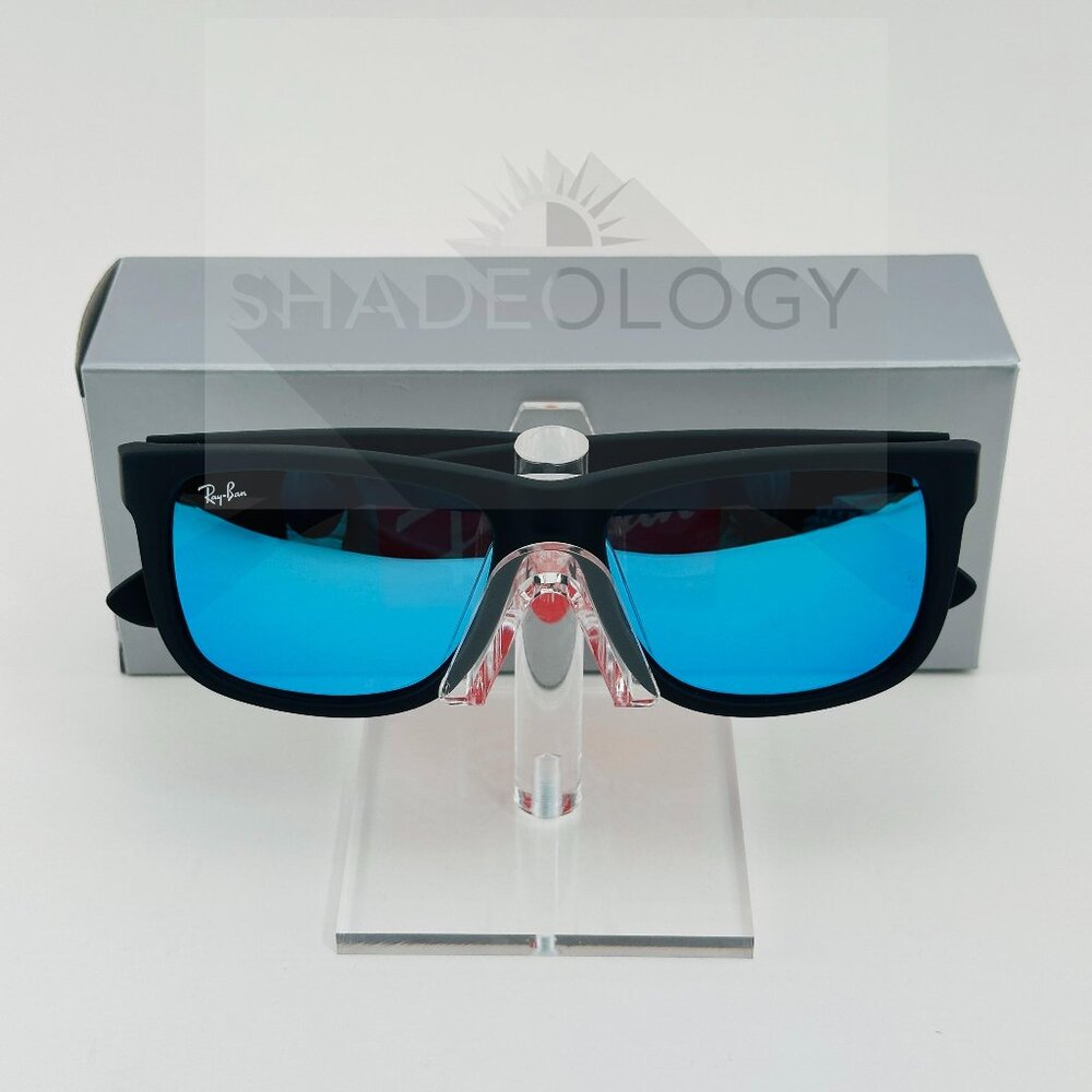 New Ray-Ban 4165 622/55 Justin Classic Sunglasses Blue Mirror Lens